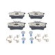 Set placute frana Spate ATE cu suplimente suruburi de ghidare etrier AUDI A2 A3 TT RENAULT MEGANE I II THALIA II TWINGO II SEAT AROSA 1.0-3.2