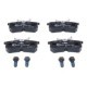 Set placute frana Spate ATE cu suruburi de ghidare etrier, pentru FORD FIESTA, FOCUS, PUMA, dimensiuni 42.4mm x 87.5mm x 14.8mm