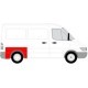Aripa spate Dreapta BLIC (model scurt, inaltime 80mm) pentru MERCEDES SPRINTER 2-T, 3-T, 4-T, 5-T; VW LT 28-35 II 02.95-05.06