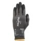 Manusi de protectie ANSEL, 12 buc, reutilizabil, nitrile foam, nylon, gri/negru, marime 10/XL, antialunecare, antistatic