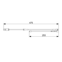 Senzor de avertizare,uzura placute de frana 
