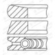 Set segmenti piston GOETZE 89 mm STD pentru NISSAN INTERSTAR, PRIMASTAR, OPEL MOVANO A, VIVARO A, RENAULT MASTER II, TRAFIC II 2.5D