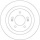 Disc frana TRW MOTO Spate Dreapta/Stanga HYUNDAI I40 I, I40 I CW 1.6-2.0 284.0 mm, Inaltime 24.9 mm, Grosime 10.0 mm