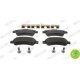 Set placute frana spate FERODO cu lacat si suruburi de ghidare etrier CITROEN JUMPER II FIAT DUCATO PEUGEOT BOXER 2.0D-3.0D 01.97
