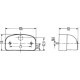Lampa numar inmatriculare HELLA C5W 12V negru transparent 105.0mm lungime 63.0mm latime 55.0mm inaltime