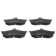 Set placute frana fata ATE pentru MITSUBISHI CARISMA 1.6/1.9D 05.95-06.06, inaltime 68.6 mm, latime 119.3 mm, grosime 15.0 mm