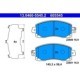 Set placute frana fata ATE pentru SUBARU FORESTER, IMPREZA, XV 1.6-2.5, inaltime 58.4 mm, latime 145.3 mm, grosime 16.9 mm