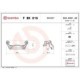 Set montaj etriere frana BREMBO Jugul etrierului Spate Dreapta/Stanga pentru MERCEDES SPRINTER 2.2D/3.0D/Electric 02.18-12.23