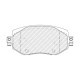 Set placute frana fata FERODO RENAULT MEGANE IV 1.0-1.6 11.15, inaltime 58.4 mm, latime 129.1 mm, grosime 18.1 mm