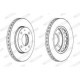 Disc frana FERODO set discuri (2 buc.) Fata Dreapta/Stanga 257.0 mm 45.7 mm 24.0 mm pentru HYUNDAI ELANTRA III, LANTRA II, MATRIX, KIA CERATO I, SAAB 9-3