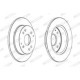 Disc frana FERODO set 2 buc Spate Dreapta/Stanga 260.0 mm 48.6 mm 10.0 mm pentru HONDA ACCORD IV V CIVIC VI ROVER 600 I