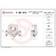 Etrier frana BREMBO Spate Dreapta pentru MERCEDES SPRINTER 4-T (B907, B910) 2.2D/3.0D 02.18-12.21, Diametru disc 298.0 mm