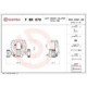 Etrier frana BREMBO spate stanga pentru MERCEDES SPRINTER 3,5-T, 3-T, 4-T, 2.2D/Electric, diametru disc 298.0 mm, grosime 18.0 mm