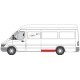 Aripa interioara BLIC trusa reparatie aparare spate stanga inaltime 15cm model lung pentru MERCEDES SPRINTER 2-T 3-T 4-T