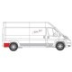 Aripa interioara BLIC pentru CITROEN JUMPER, FIAT DUCATO, PEUGEOT BOXER 04.06-08.14, model mediu, cu gaura pentru lumina de semnalizare