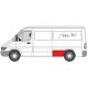 Aripa interioara BLIC trusa reparatie aparare spate stanga inaltime 50cm pentru MERCEDES SPRINTER 2-T 3-T 4-T