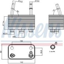 Radiator racire ulei, cutie de viteze automata NISSENS