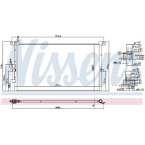 Condensator, climatizare NISSENS