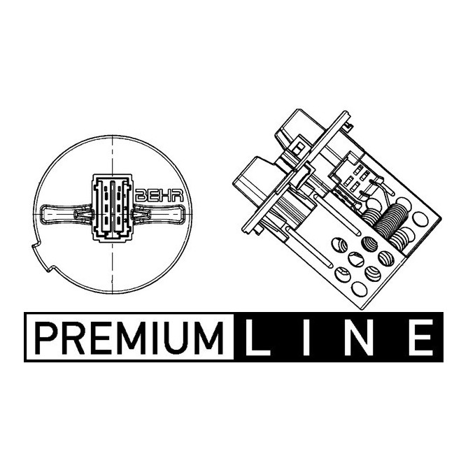 Rezistor, ventilator habitaclu MAHLE