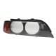 Lentila far TYC sticla far drept BMW 5 (E39) 11.95-05.04 semnalizator portocaliu cu garnitura