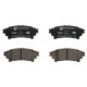 Set placute frana Spate ATE pentru LEXUS GS, IS III 2.0-3.5H 12.11, Inaltime 45.7 mm, Latime 115.2 mm, Grosime 16.8 mm
