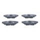 Set placute frana Spate ATE pentru LEXUS GS, IS III 2.0-3.5H 12.11, Inaltime 45.7 mm, Latime 115.2 mm, Grosime 16.8 mm