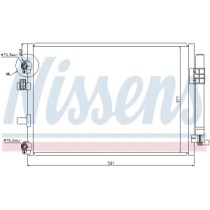 Condensator, climatizare NISSENS