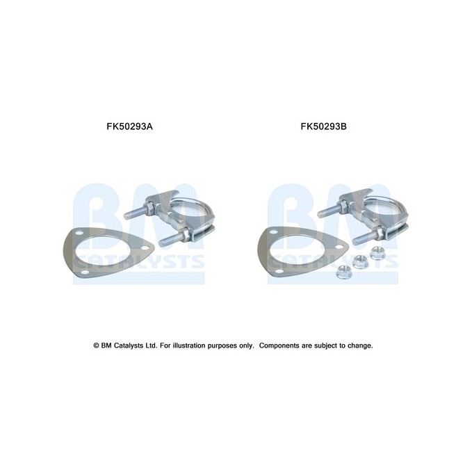 Set montare, sistem de esapament BM CATALYSTS