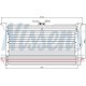 Condensator climatizare NISSENS A/C 760x455x25 pentru SCANIA 4 05.95-04.08