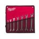 Set scule MILWAUKEE 7 piese 6x7; 8x9; 10x11; 12x13; 14x15; 16x17; 18x19 mm, chei deschise, carcasa din tesatura