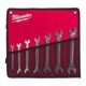Set scule MILWAUKEE 7 piese 6x7; 8x9; 10x11; 12x13; 14x15; 16x17; 18x19 mm, chei deschise, carcasa din tesatura