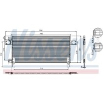 Condensator, climatizare NISSENS