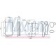 Radiator ulei motor NISSENS pentru ALFA ROMEO 159, CHEVROLET AVEO, FIAT CROMA, OPEL ASTRA H, dimensiuni 140 mm x 71 mm x 29 mm