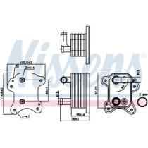 Radiator ulei, ulei motor NISSENS