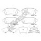 Set plăcuțe frână față, DAIHATSU MATERIA, SIRION; FORD FIESTA, FIESTA VI; MAZDA 2; SUBARU JUSTY IV; SUZUKI BALENO, SWIFT IV, V 1.0-1.6D
