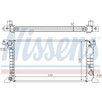 Radiator, racire motor NISSENS
