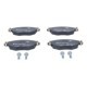 Set placute frana fata ATE cu suruburi de ghidare etrier, compatibile FORD MONDEO III, JAGUAR X-TYPE I, dimensiuni 60.5x148.8x18.4 mm