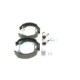 Set saboti frana BOSCH pentru DACIA DUSTER, LOGAN, SANDERO, RENAULT CLIO, diametru tambur 203.2 mm, latime 39.0 mm, piston 17.5 mm