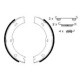 Set saboti frana BOSCH pentru MERCEDES SPRINTER 3,5-T (B906, B907, B910), 3-T (B906, B907, B910), diametru 180 mm, latime 25 mm