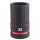 Tubulara de impact MILWAUKEE 1" (25 mm) Hexagonal tubulara 6/12-PT (metric): 32 mm