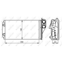 Schimbator caldura, incalzire habitaclu NRF