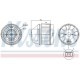 Ventilator habitaclu NISSENS pentru FORD FOCUS II, GALAXY II, KUGA I, MONDEO IV, S-MAX 1.4-2.5, Diametru 148.0 mm, Tensiune 12.0 V