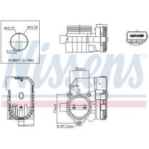 Carcasa clapeta NISSENS