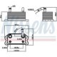 Radiator ulei NISSENS pentru VOLVO S60 I, S80 I, V70 II, XC70 I, XC90 I 2.4D, dimensiuni 143 mm x 80 mm x 67 mm