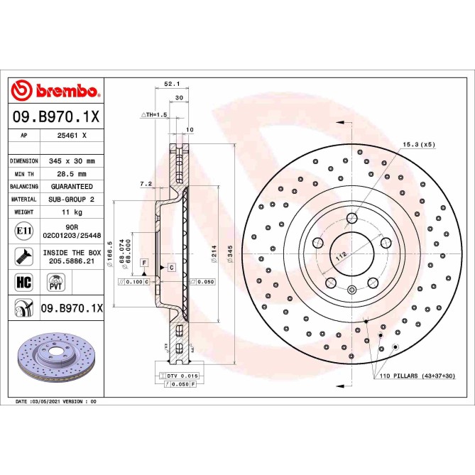 Disc frana BREMBO
