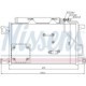 Condensator climatizare NISSENS CDI MERCEDES W203 200 - 270, dimensiuni 356.0 mm x 630.0 mm x 16.0 mm, cu uscător
