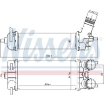 Intercooler, compresor NISSENS
