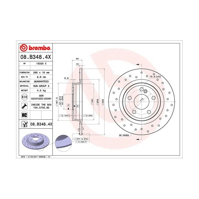 Disc frana BREMBO