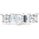 Compresor climatizare NISSENS pentru SEAT IBIZA II, VW GOLF III, VENTO 1.0-2.9 10.91-04.99, diametru fulie 118 mm, tip refrigerant R134a