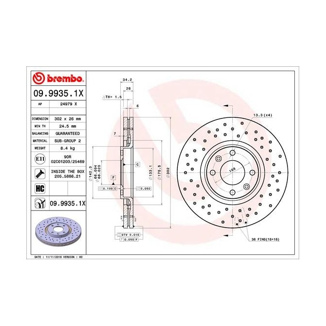 Disc frana BREMBO